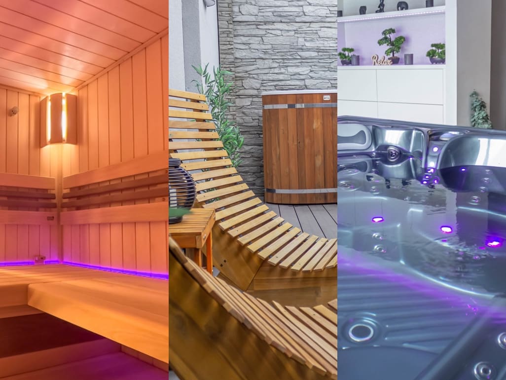 Wellness Pod Holubicí - privátní sauna s vířivkou – náhled z webu ubytování